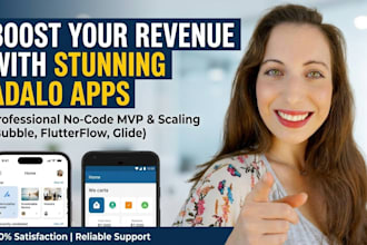 build adalo mobile app flutterflow bubble io no code app developer saas