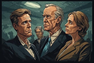 draw high quality political cartoon illustratio