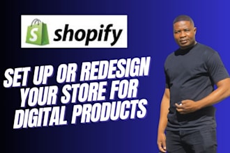 create a high converting shopify digital products store