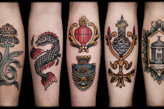 custom drawing your traditional or old school tattoo design