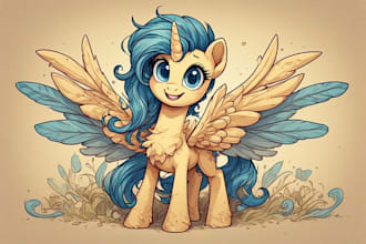 create my little pony style character for you