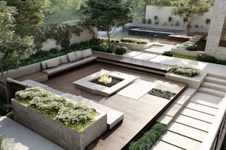 create your front yard, backyard, garden, patio, terrace and landscape design