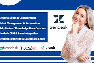 setup zendesk hubspot gorgias freshdesk CRM zendesk support livechat ecommerce