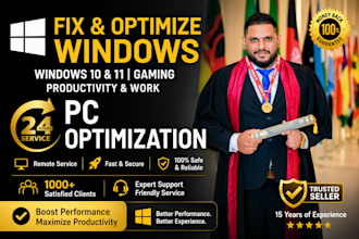 repair gaming computer virus malware boost fps optimization