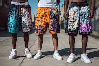 create shorts mesh pants streetwear clothing brand
