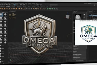 convert 2d image photo logo sketch to 3d printable stl file for 3d printing