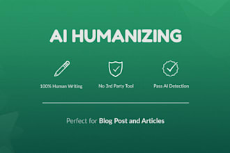 manually humanize blog post and articles with zero ai detection