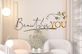 do premium modern and feminine beauty logo design