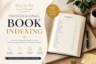 create spanish and english book indexing