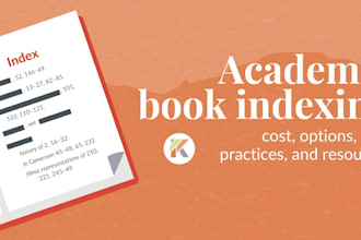 book indexing for authors publishers and academic books