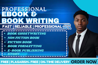write, ghostwrite, format and publish your ebook writing for amazon KDP