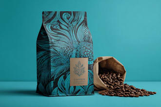 do coffee label, coffee packaging, product packaging design