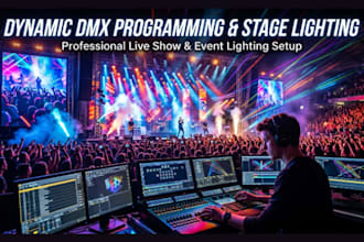 program dynamic dmx programming and lighting and stage lighting for live show