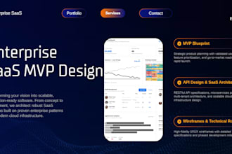 create enterprise saas mvp blueprint and system design