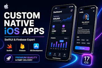 develop, fix, or upgrade your custom native ios app