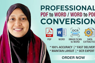 do professional PDF to word and word to PDF conversion