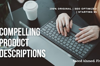 write compelling product descriptions for your website