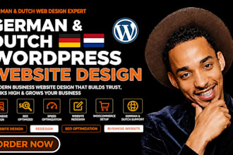 design german or dutch business wordpress website with SEO