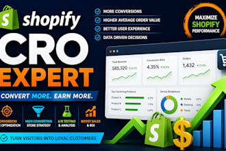 optimize your shopify store conversion rate to increase sales and revenue