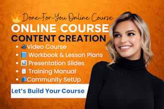 create online course content, course creation, elearning video, video course