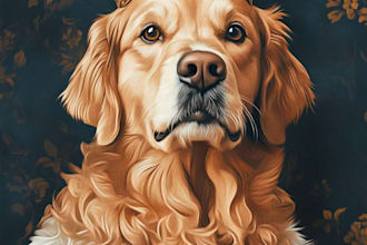 paint a custom pet portrait so perfect