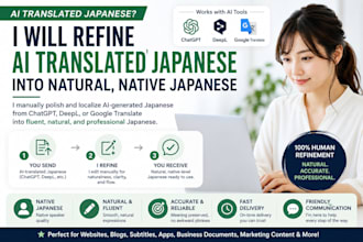 refine ai translated japanese into native japanese