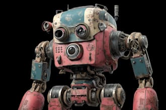 draw or design mechs robots concepts