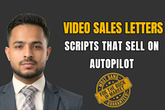 do professional vsl video script writing for sales funnels and video ads