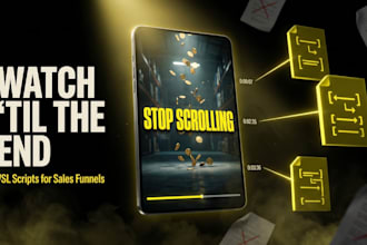 do professional vsl video script writing for sales funnels and video ads
