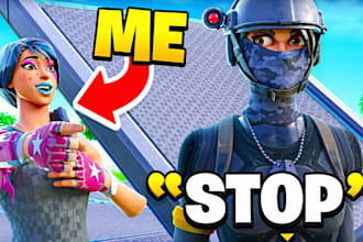 design funny and viral youtube thumbnail for fortnite