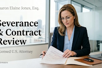 review your severance agreement and employment contract as a US lawyer