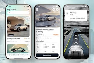 create perfect parking space app, website, parking app, parking space finder app