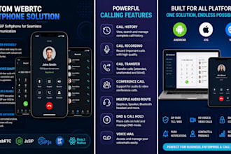 create a custom sip client for voip calling and real time communication