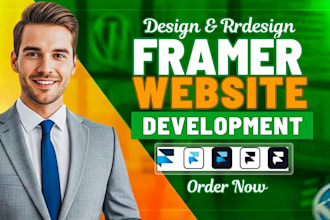 design framer website, framer landing page as framer developer for your business