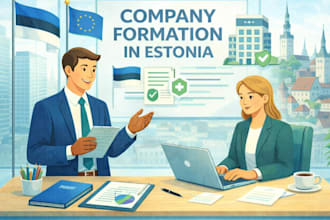 help you get estonia e residency and register company