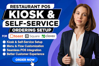 setup restaurant pos kiosk ordering for toast square clover
