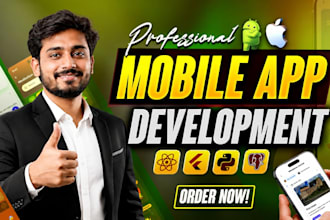 do mobile app development, android app, ios app development as flutter developer