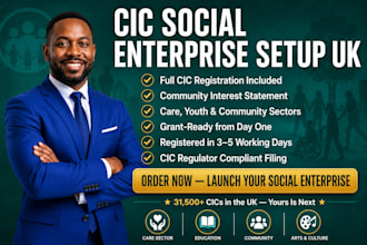 register your cic social enterprise UK companies