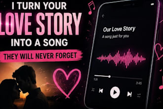 create a personalized love song from your story or message