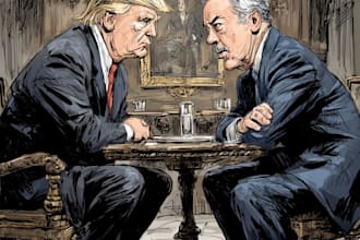 make a political cartoon art