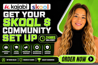 setup skool online course, skool community, skool promotion, skool manager