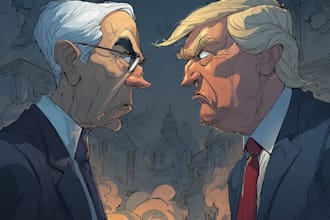 do a political cartoon art