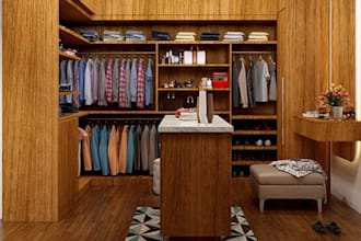 design custom cabinets, media wall, wardrobe, closet and modern kitchen interior