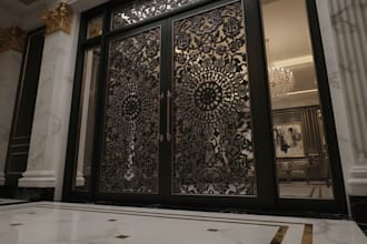 design custom cnc laser cut gates, screens, and railing panels