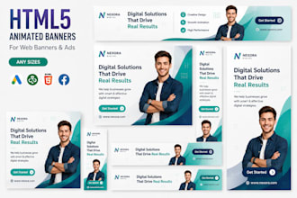 create HTML5 google display ads and animated banner ads