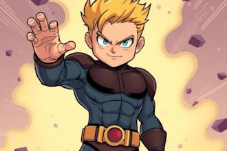 draw your character in cartoonish or marvel or anime style
