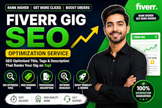write fiverr gig title, tags, description with fiverr gig SEO optimization