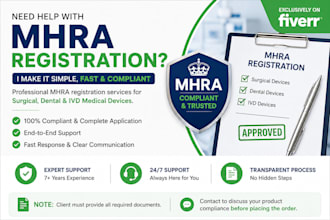 do your mhra registration for medical devices