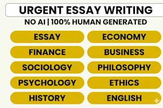 do urgent essay writing as an essay writer