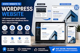 convert static website into a wordpress theme
